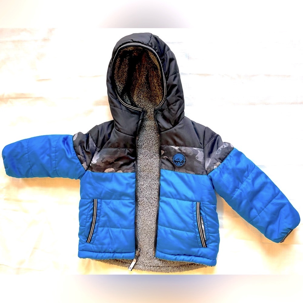 GERRY Toddler Blue Jacket Winter Cozy Coat Size 3T